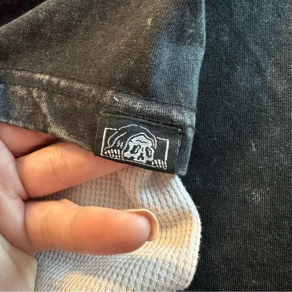 Lurking Class by Sketchy Tank Metal Scythe 2Fer Black Long Sleeve T-Shirt Small - Picture 8 of 10